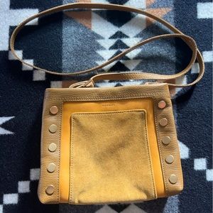 Hammitt LIMITED EDITION mustard suede leather crossbody purse MED NWOT ret. $395